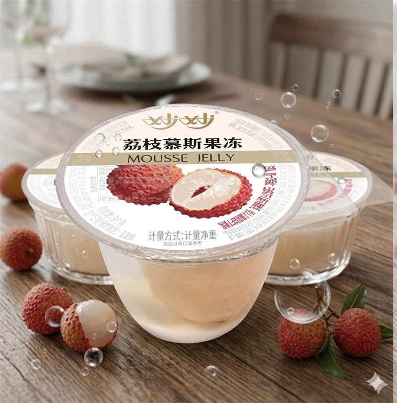 Multi-flavored Natural Fruit Pieces Jelly