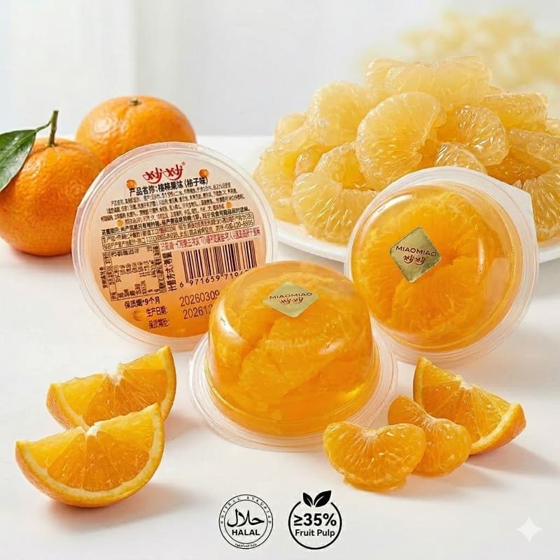 Natural Tangerine Jelly with 35% Real Fruit Content