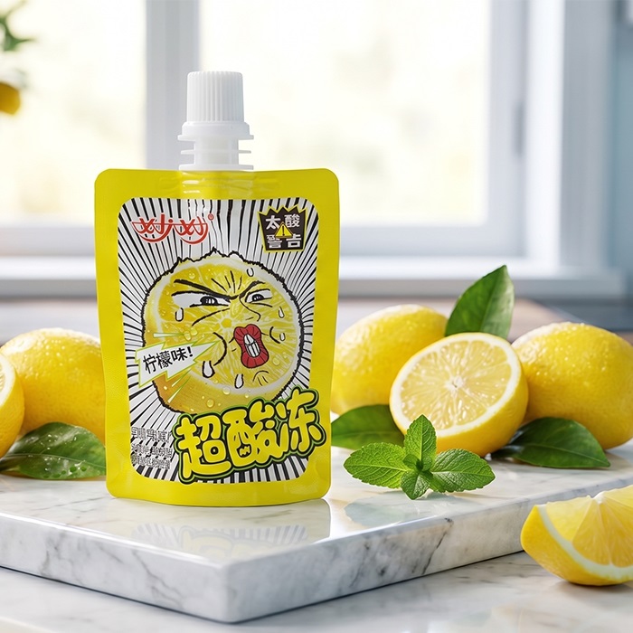Super Sour Squeezable Jelly Drink in Spout Pouch