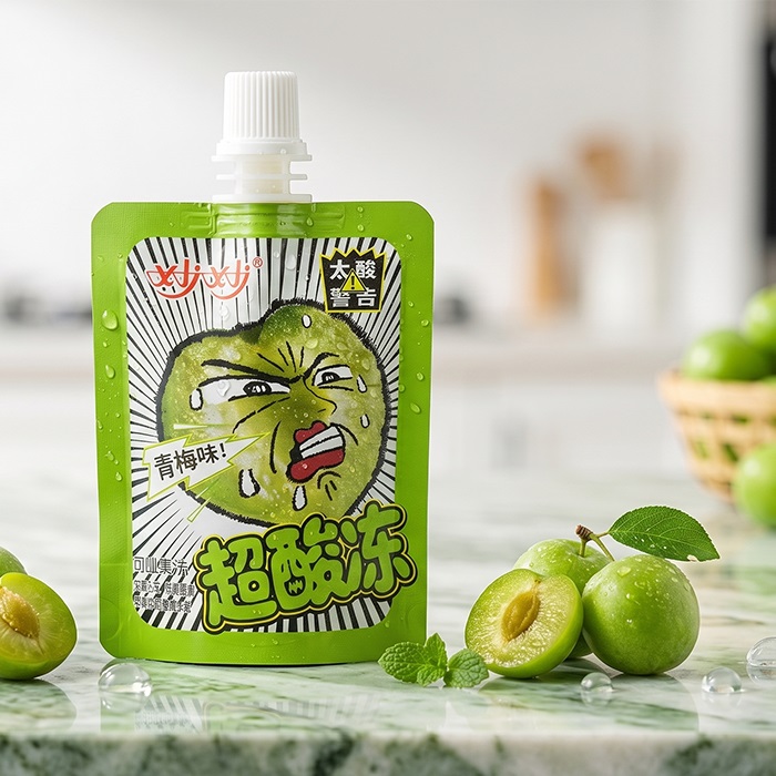 Super Sour Squeezable Jelly Drink in Spout Pouch
